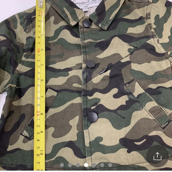 Sovereign Code Camo Lightweight Long Sleeve Snap Jacket 100% Cotton Size 24 M - Picture 6 of 7